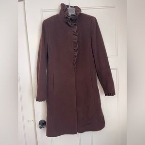 Womens DKNY Winter Jacket Size 8- Brown